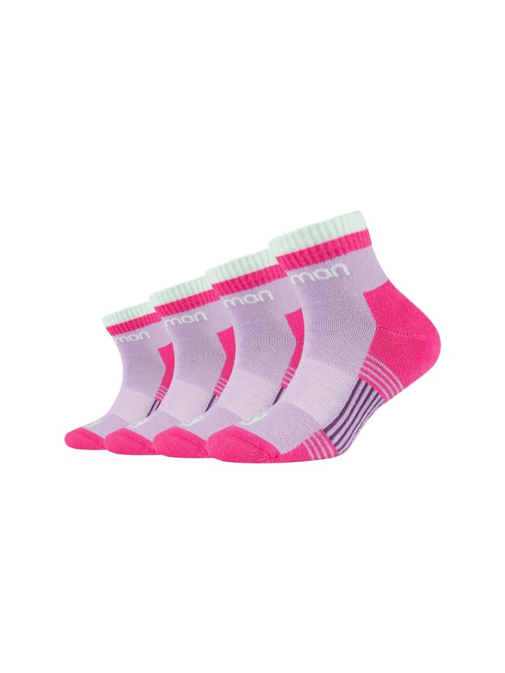 SALOMON Kindersportsocken SPORTIVE 4er Pack cushioned in Viola / Honeydew günstig kaufen 27-30