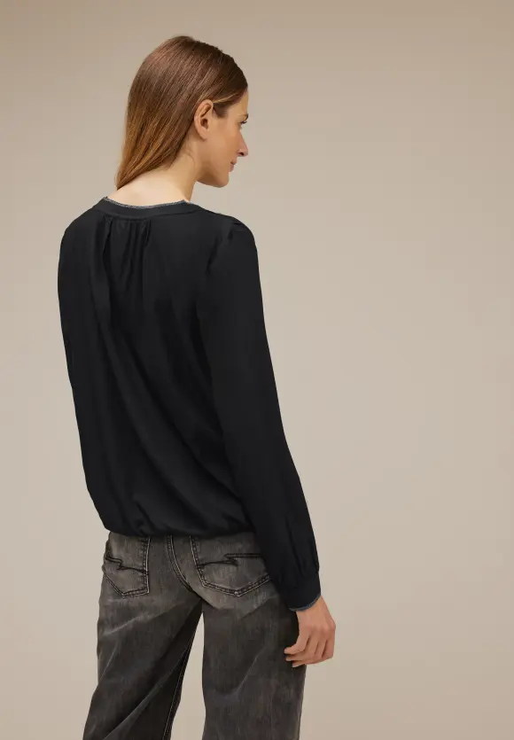 Street One Viskosebluse mit V-Neck