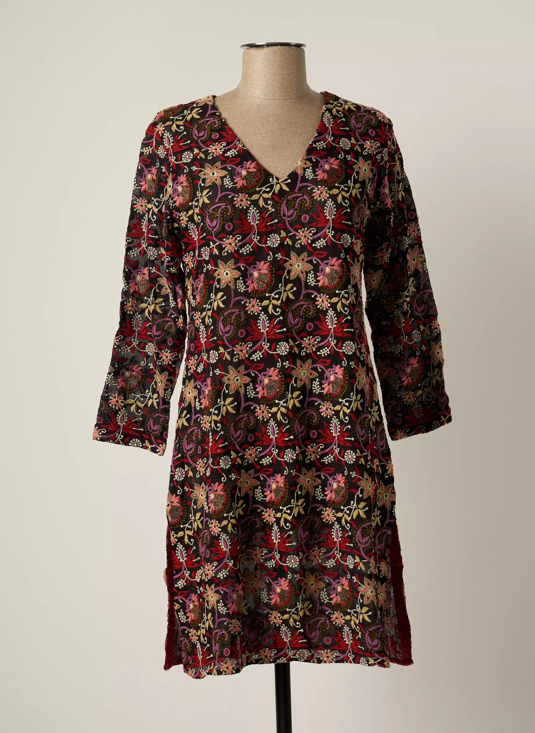 By Sophie Robes Mi Longues Femme couleur rouge
