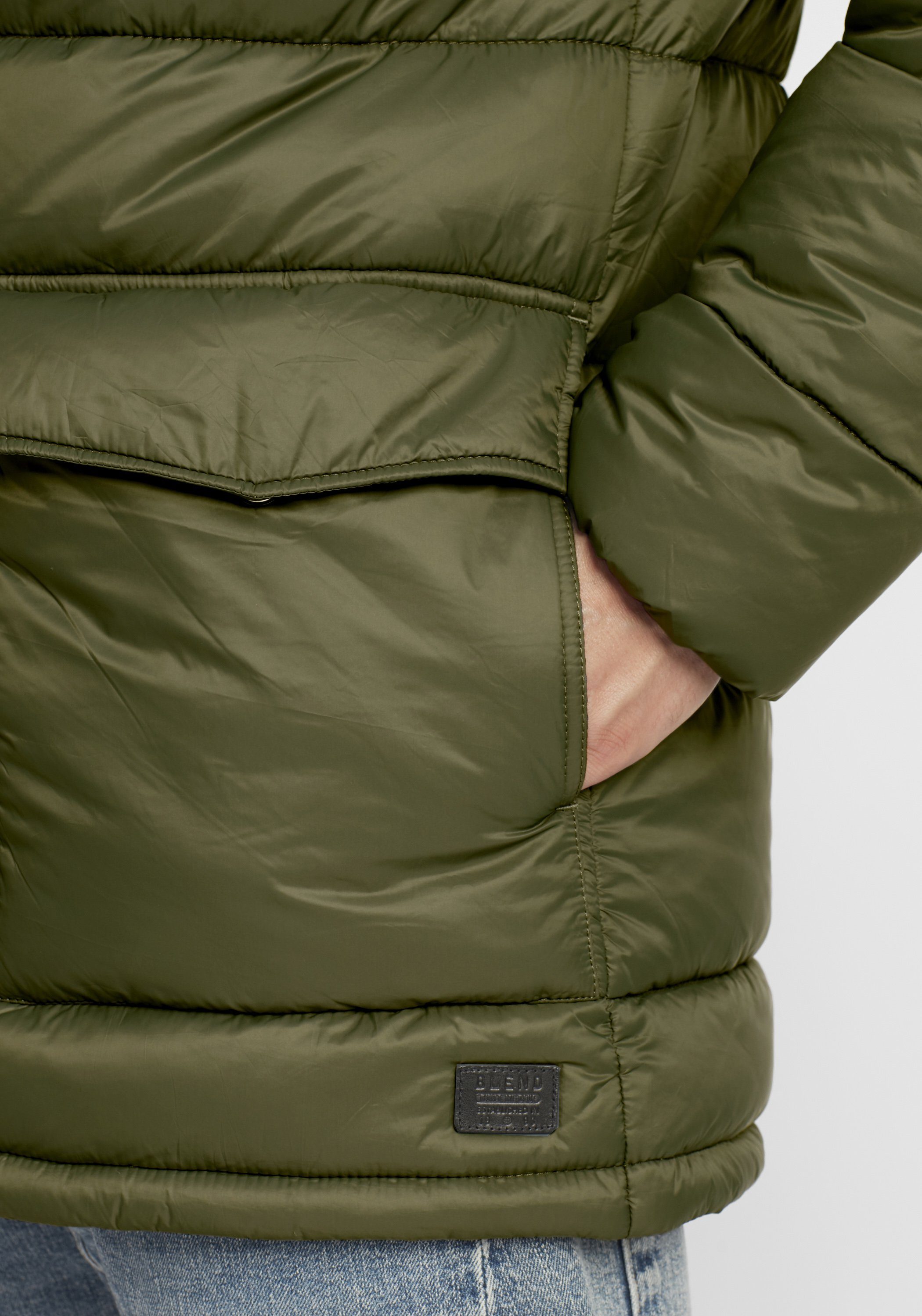 Blend Winterjacke BHNollang modischer Herren Winterparka mit Kapuze