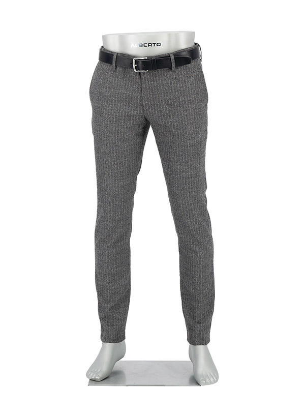 Alberto, Chino Rob, Slim Fit, Ceramica®, grau meliert