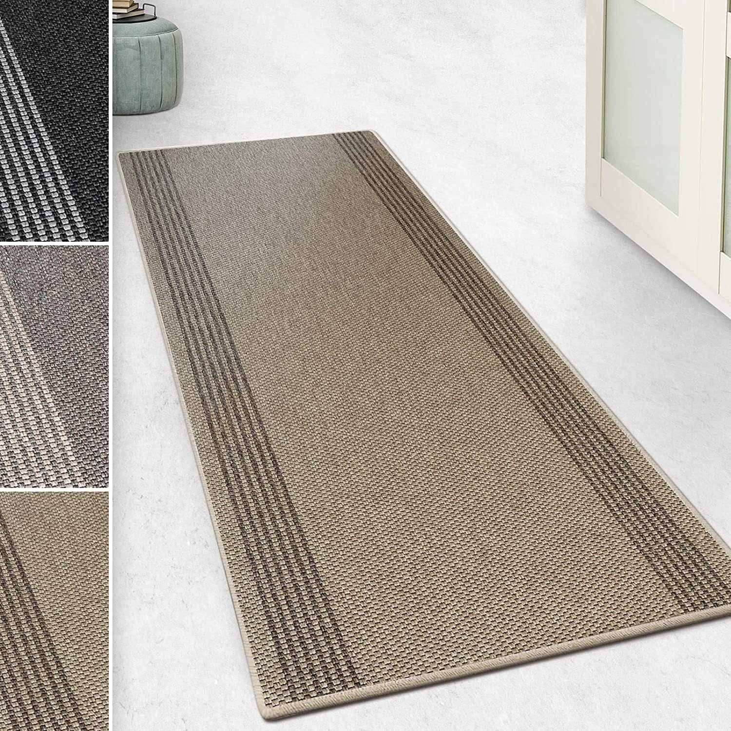 Läufer Natura, Teppichläufer erhältlich verschiedenen Farben & Größen, Floordirekt, rechteckig, in Sisal-Optik