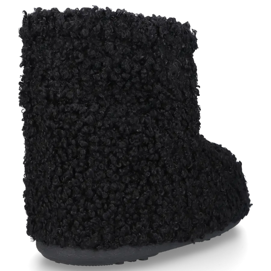MOON BOOT - Snowboots ICON LOW Kunstfell - schwarz