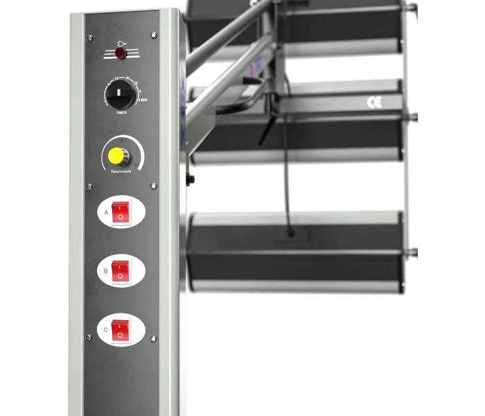 B-Tec 7300150 IR-X3 Krátkovlnný infračervený sušič s 3 kazetami