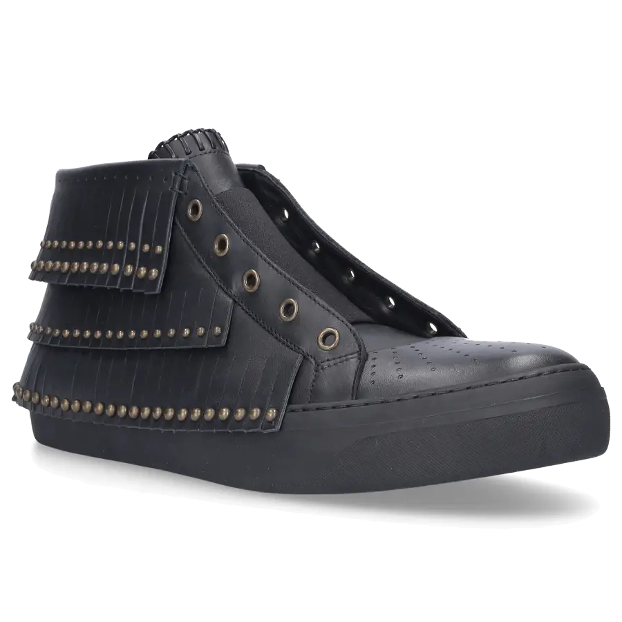 Jimmy Choo - Sneaker high BASTIAN Kalbsleder - schwarz