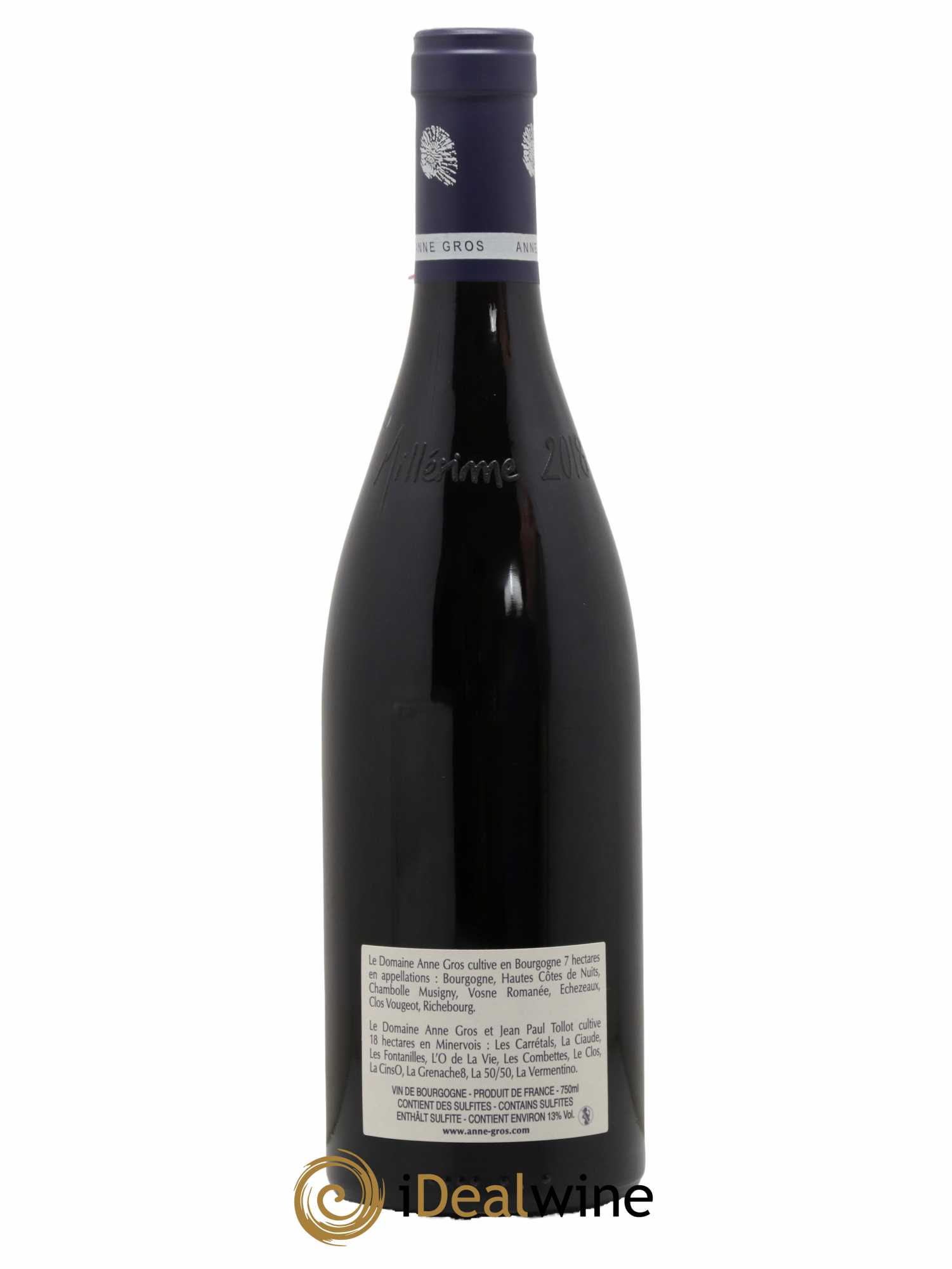 Richebourg Grand Cru Anne Gros  2018 - Lot de 1 Bouteille