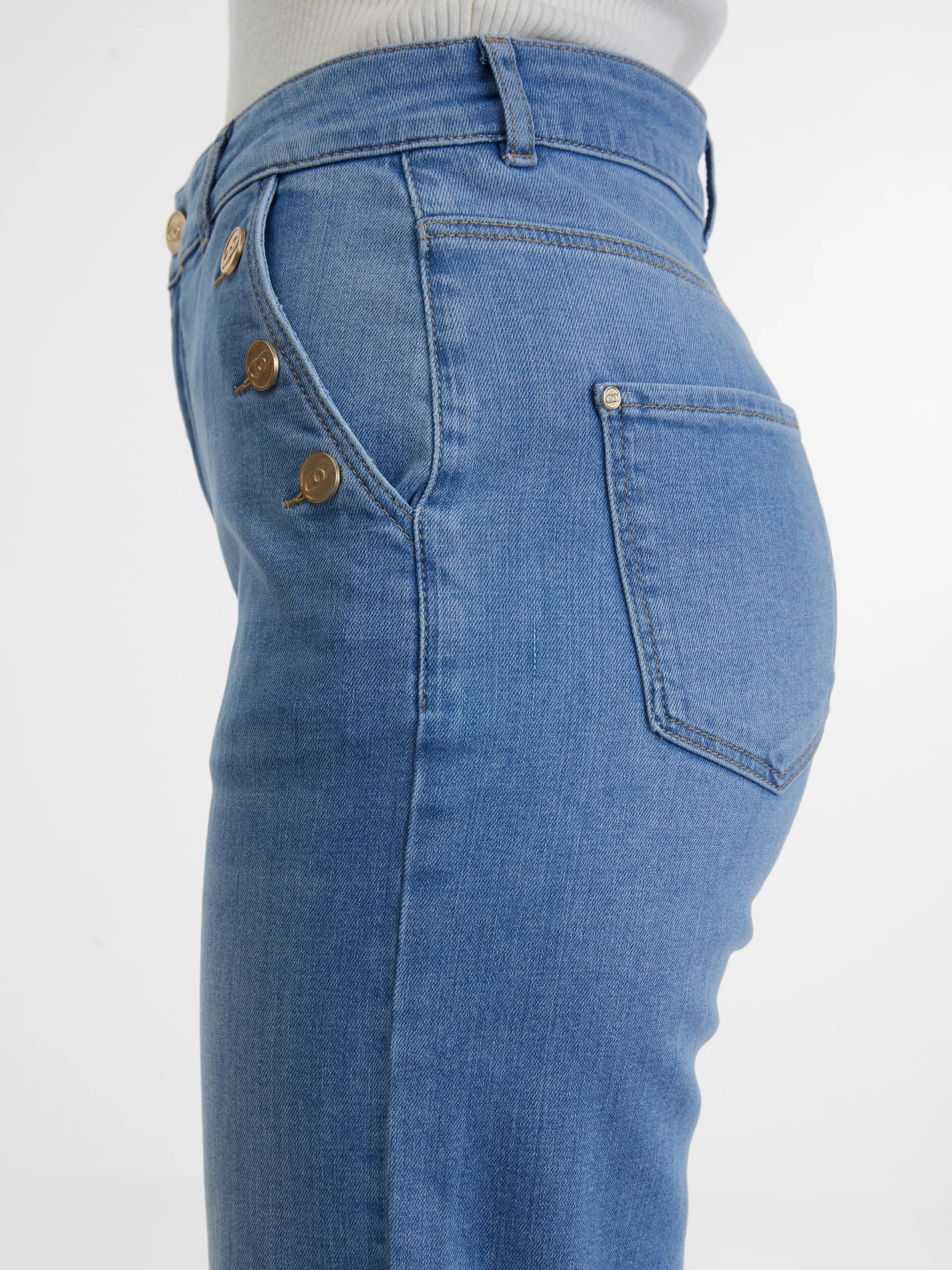 Hellblaue Wide Jeans Damen ORSAY