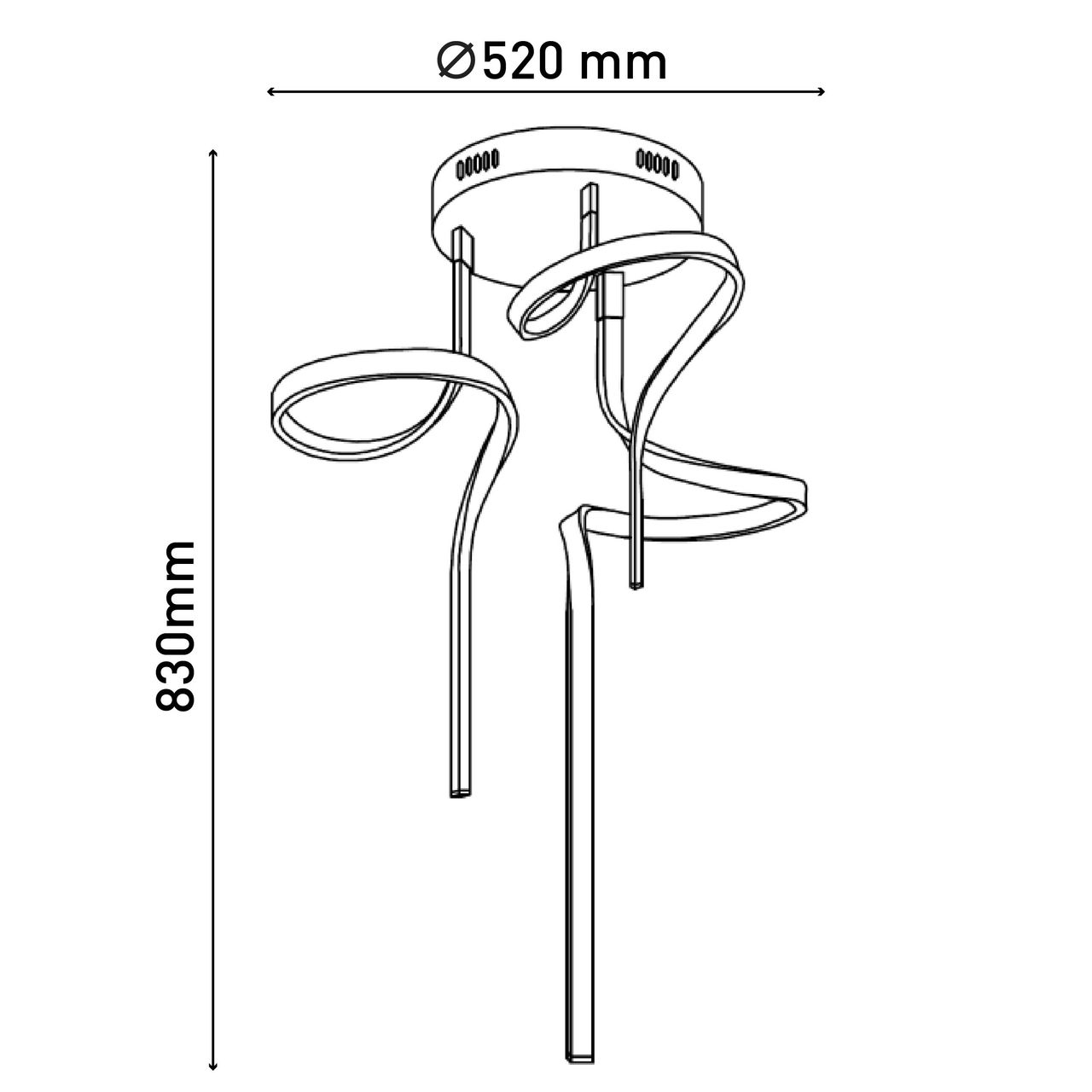 Näve Leuchten LED Deckenleuchte 