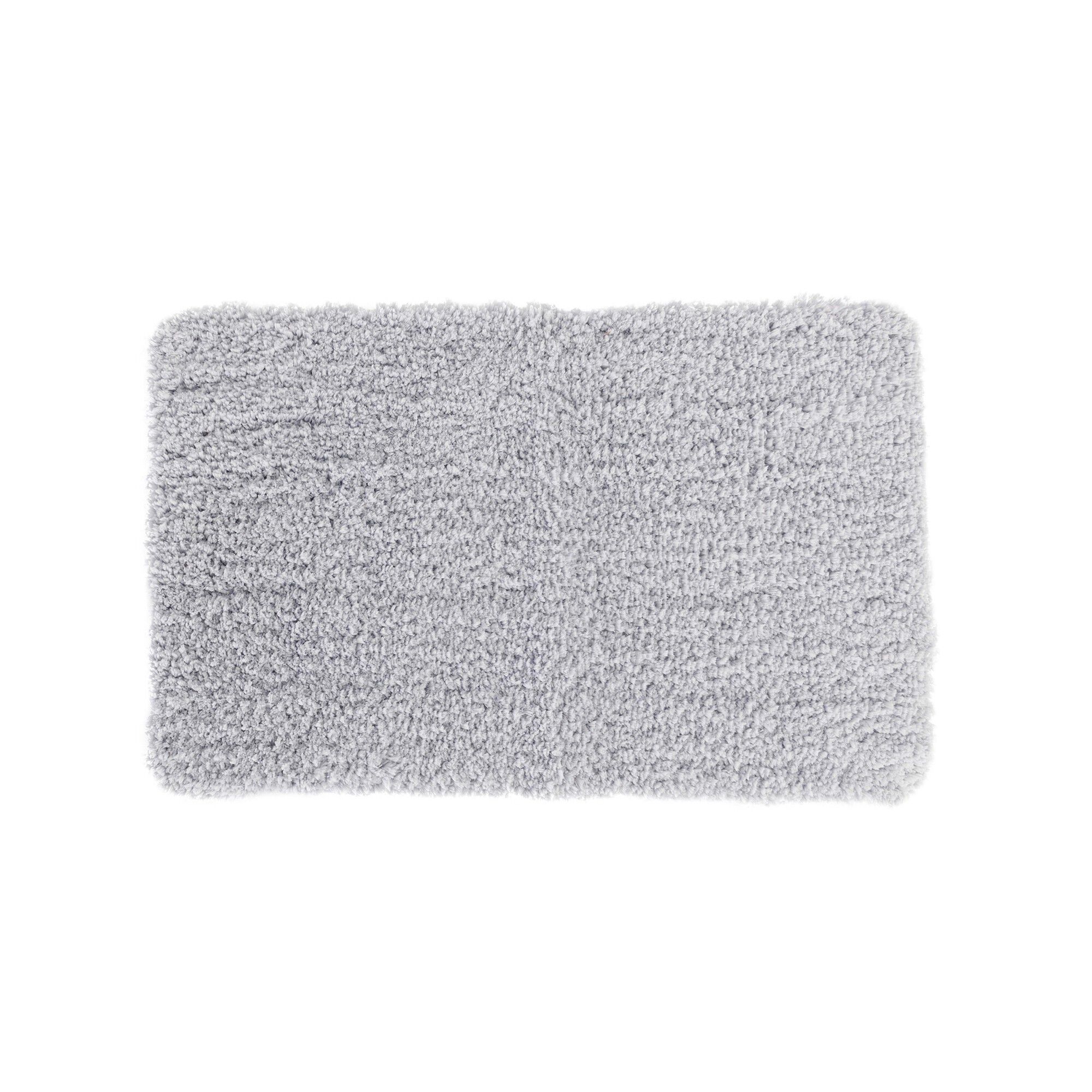 Tapis de bain uni moelleux microfibre