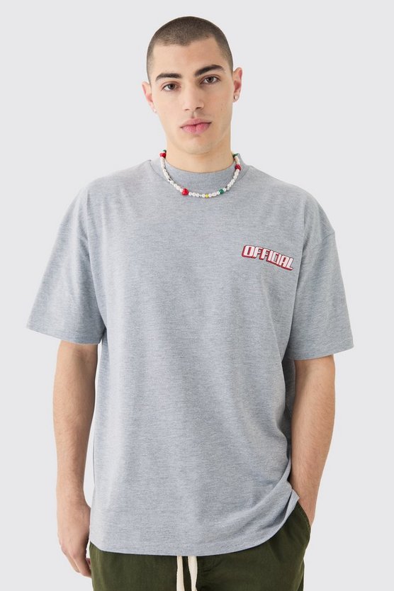 Oversize T-Shirt mit Official Print