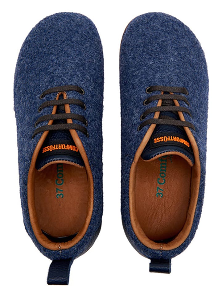 Comfortfusse Woll-Sneakers in Dunkelblau günstig kaufen