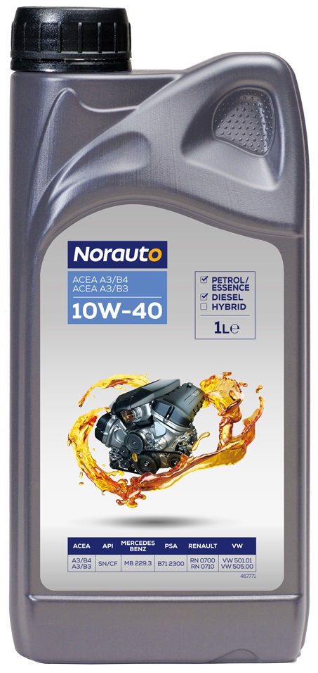 NORAUTO 10W-40 2-IN-1 MIXTE, 1L - ATU