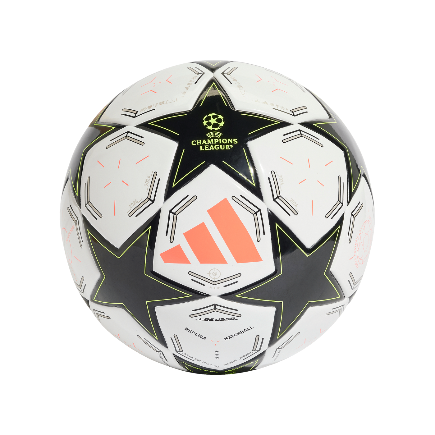 adidas UCL League 350 Trainingsball Weiss