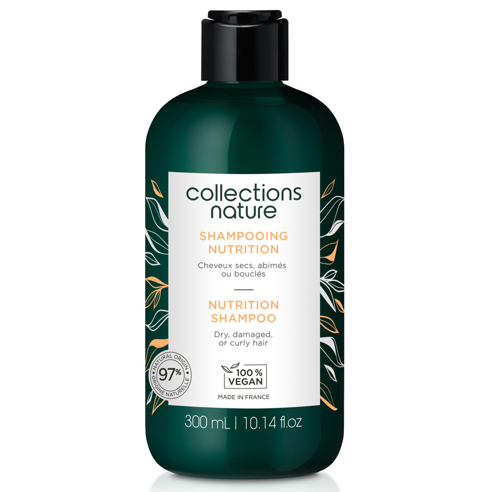 Collections Nature Shampooing Nutrition Idéal pour les cheveux secs, abimés, bouclés