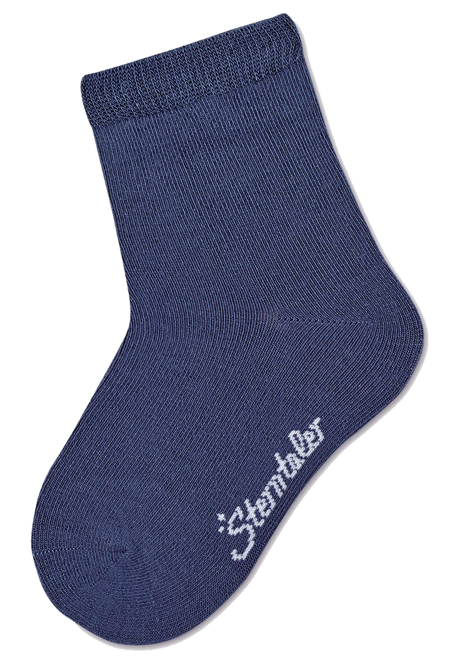 Socken 3er-Pack uni Bambus, verschiedene Farben
