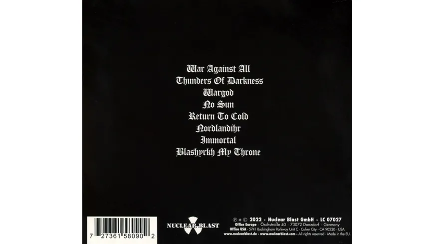 War Against All Ltd.  CD Digipak