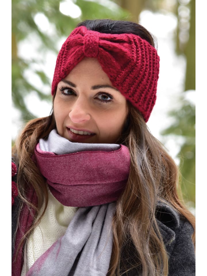 styleBREAKER Strick Stirnband in Taupe günstig kaufen onesize