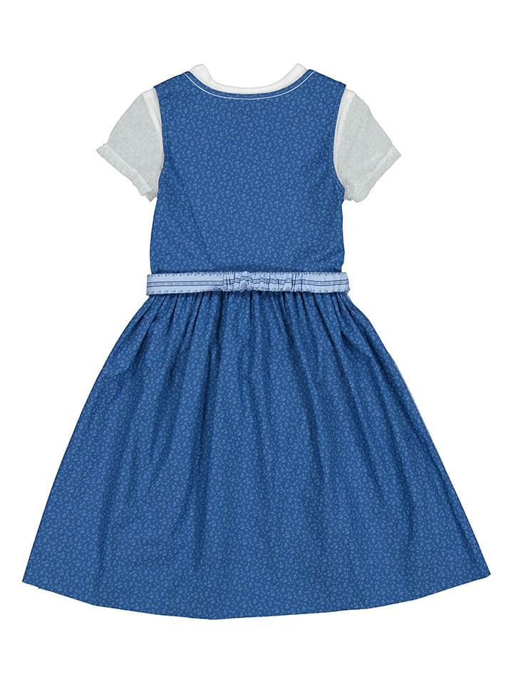 Turi Landhaus Dirndl in Blau/ Hellblau günstig kaufen