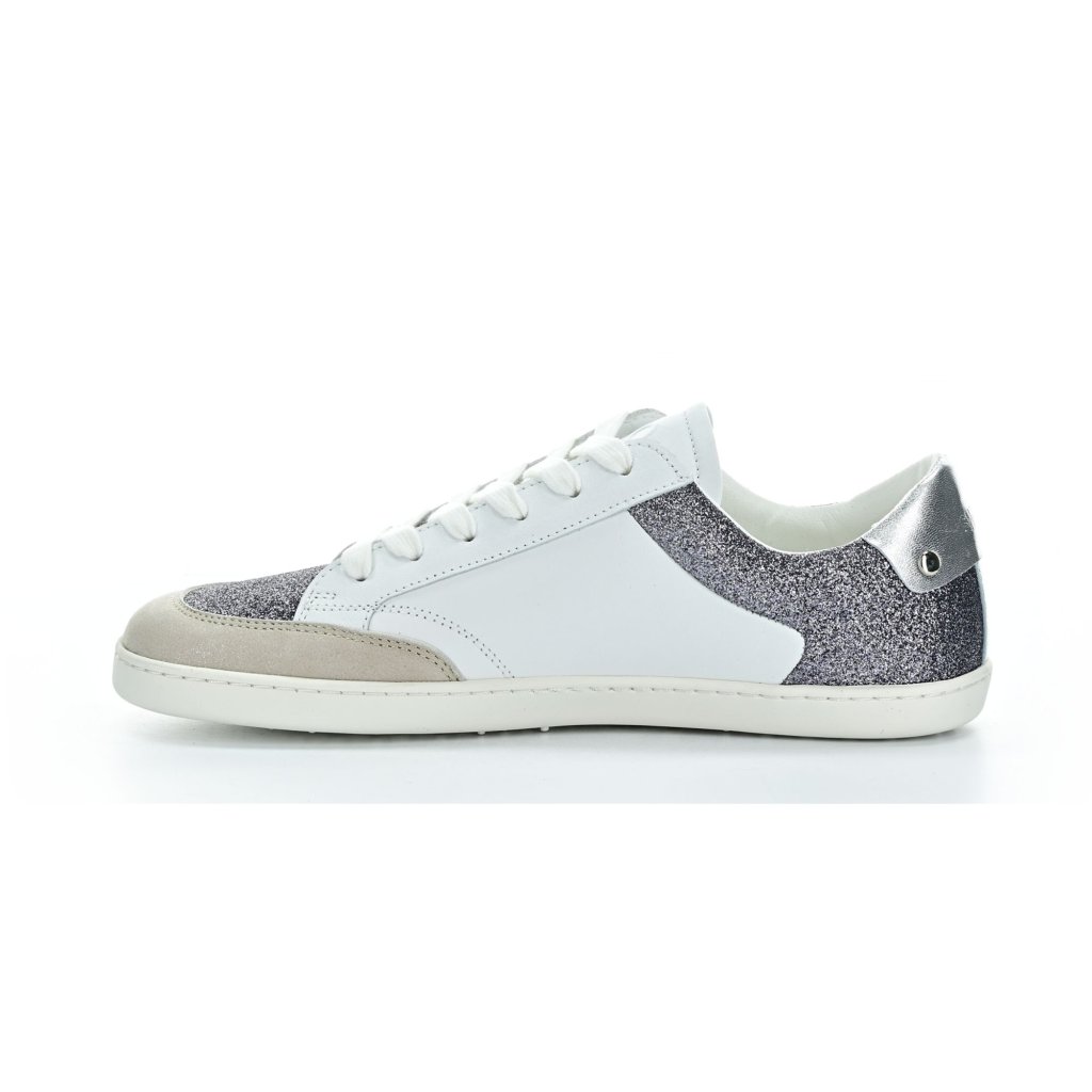 Shapen Charm Silver Leather Barfuß-Halbschuhe