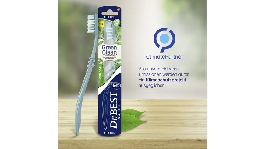 Dr.BEST GreenClean mittel Zahnbürste