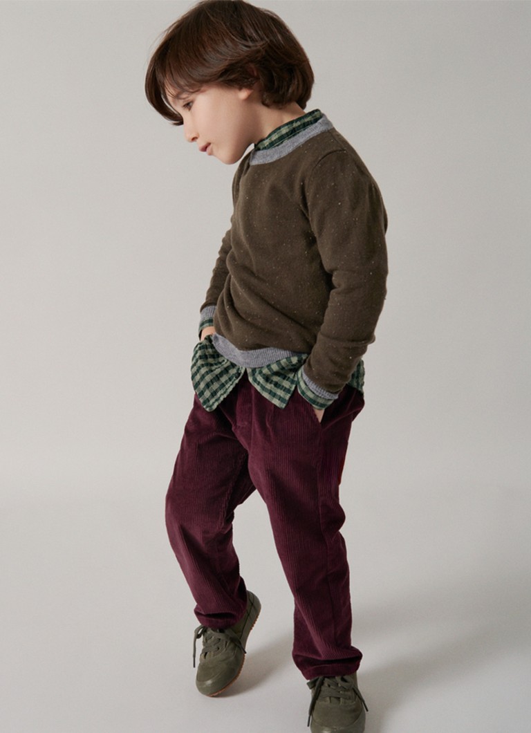 MarMar COPENHAGEN Pantaloni chino Piper a gamba dritta in velluto a coste