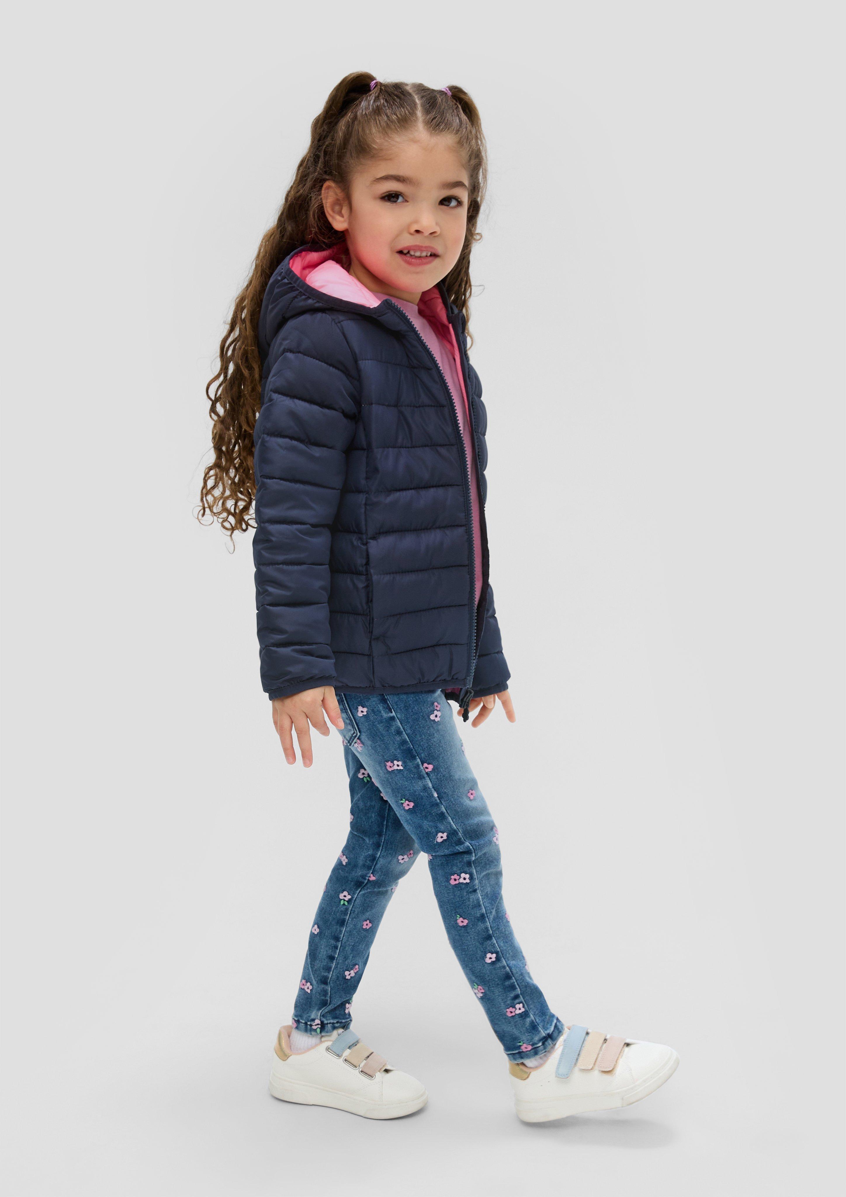 Steppjacke mit dekorativem Reflektor-Detail  2140034-5952