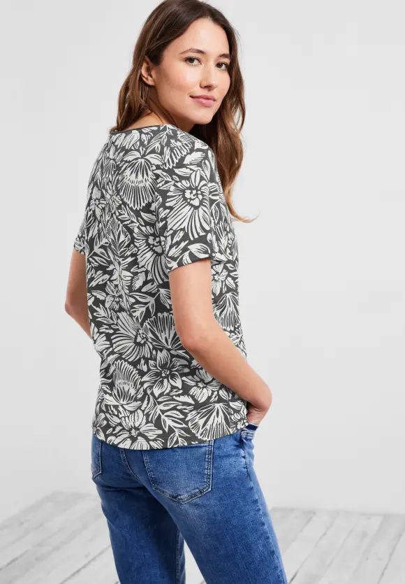CECIL T-Shirt mit Blumenmuster