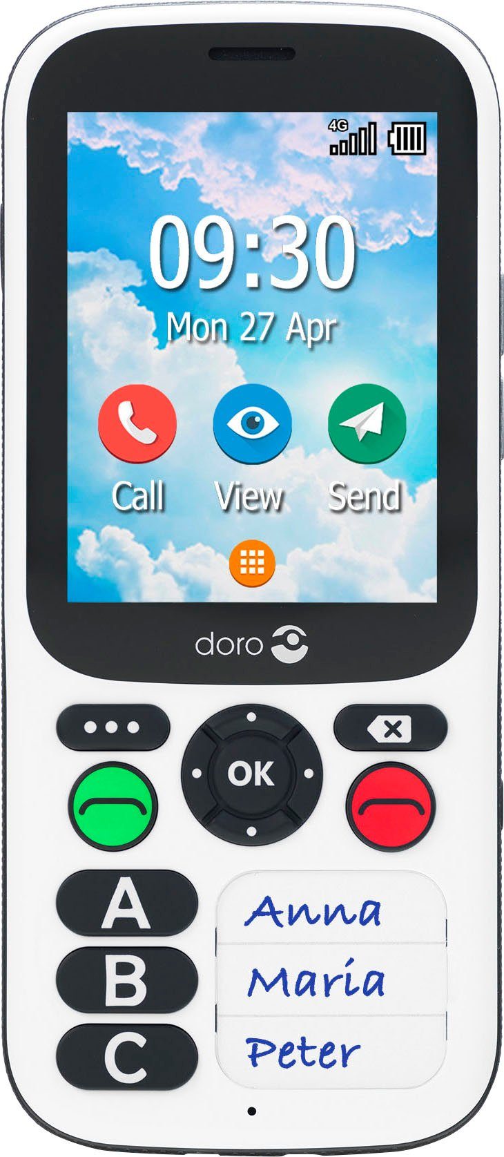 Doro 780X IUP Smartphone (7,11 cm/2,8 Zoll, 4 GB Speicherplatz)
