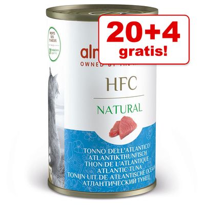 20 + 4 gratis! 24 x 140 g Almo Nature HFC Natural