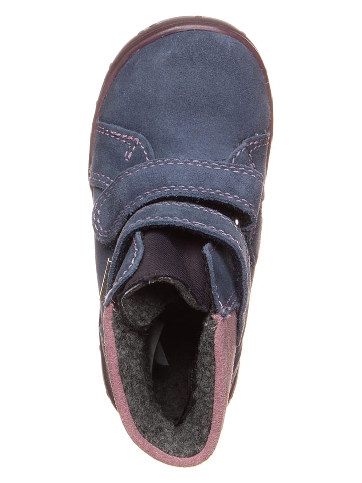 Richter Shoes Leder-Winterboots in Dunkelblau günstig kaufen