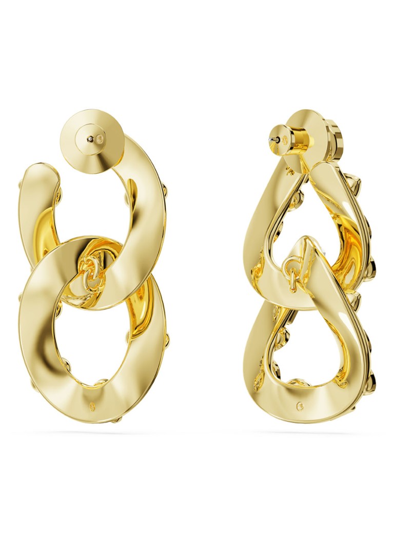 Swarovski Dextera gold-plated stud earrings