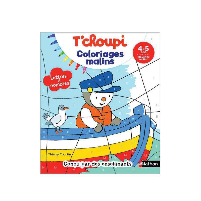 Livre T'choupi lettres et nombres MS - Nathan Jeunesse