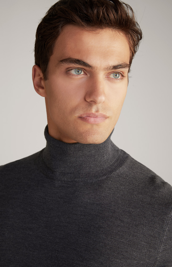 Merinowoll-Pullover Donte in Anthrazit