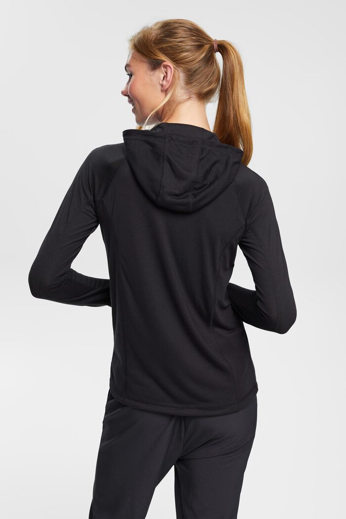 Longsleeve mit Kapuze, LENZING™ ECOVERO™