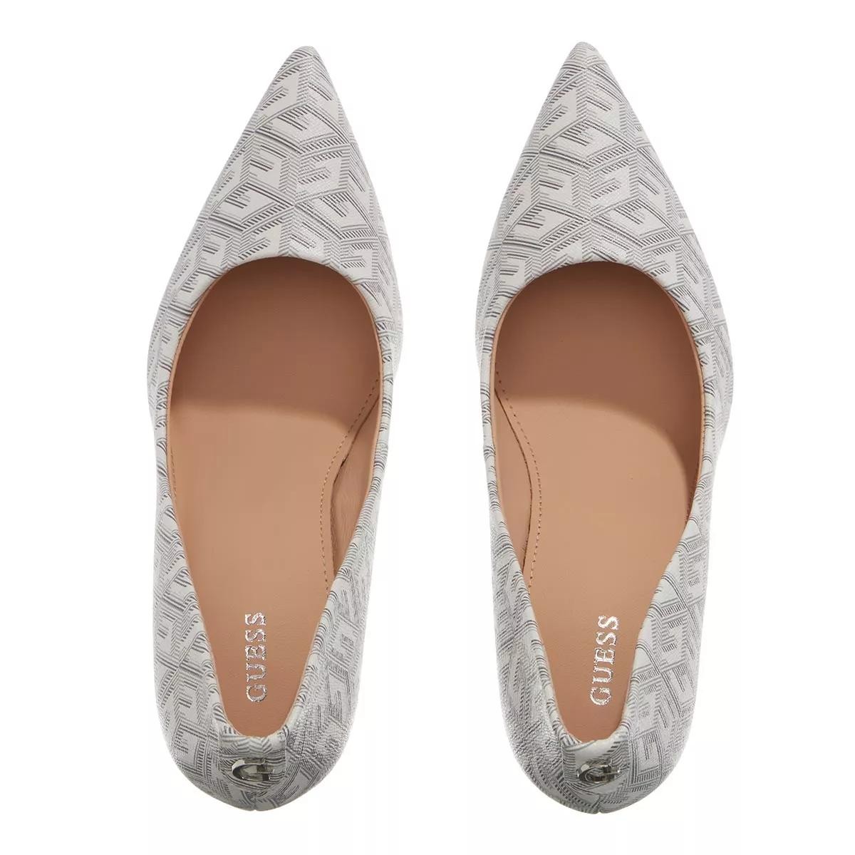 GUESS Modische Pumps weiss Pumps Piera, Weiss-Grau