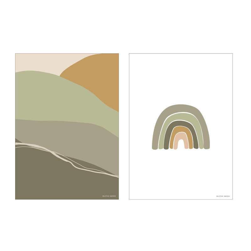 Poster horizon Olive A3 Little Dutch