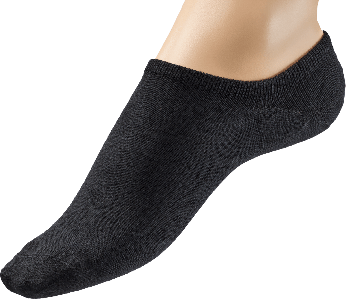 Füßlinge mit Fersen-ABS & Bio-Baumwolle schwarz Gr. 35-38, 1 St