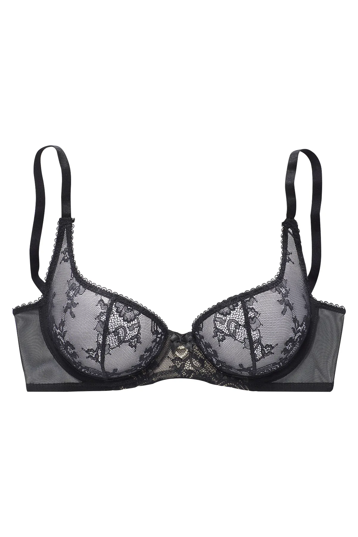 PETITE FLEUR GOLD  BH - Schwarz - Unifarben