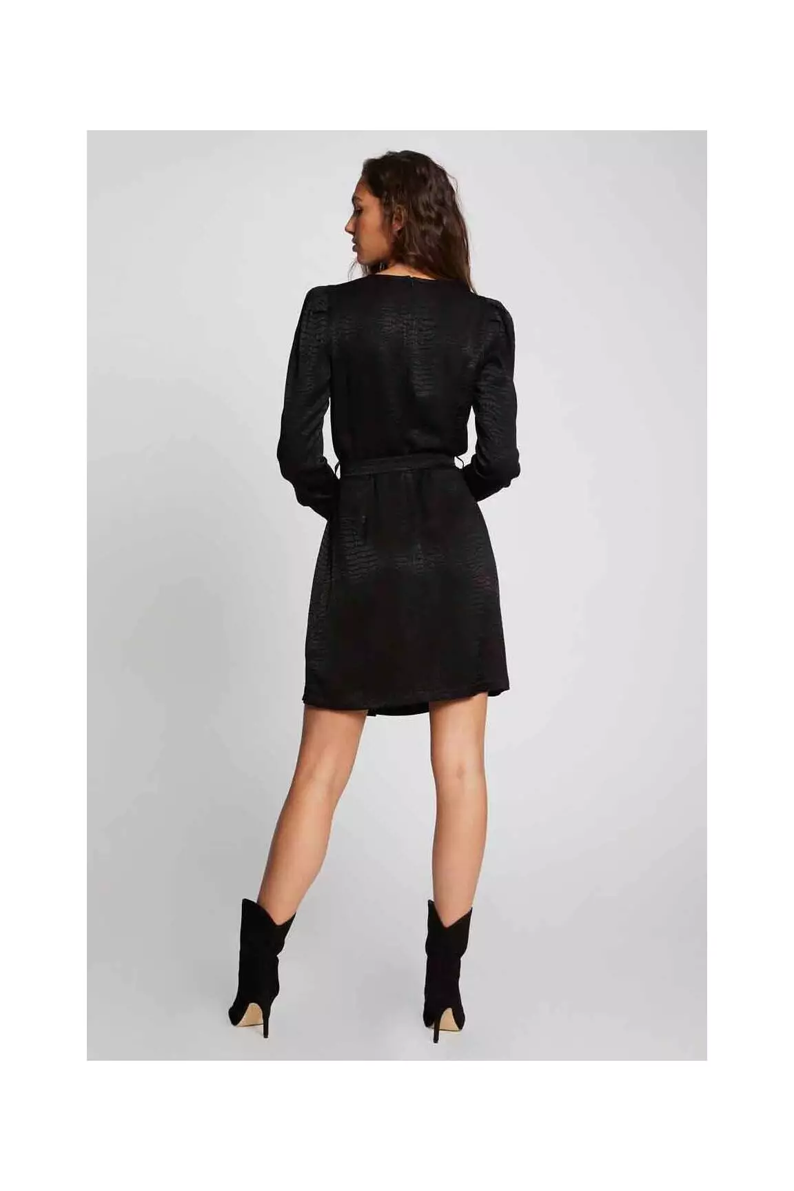 Morgan Robes Mi Longues Femme couleur noir
