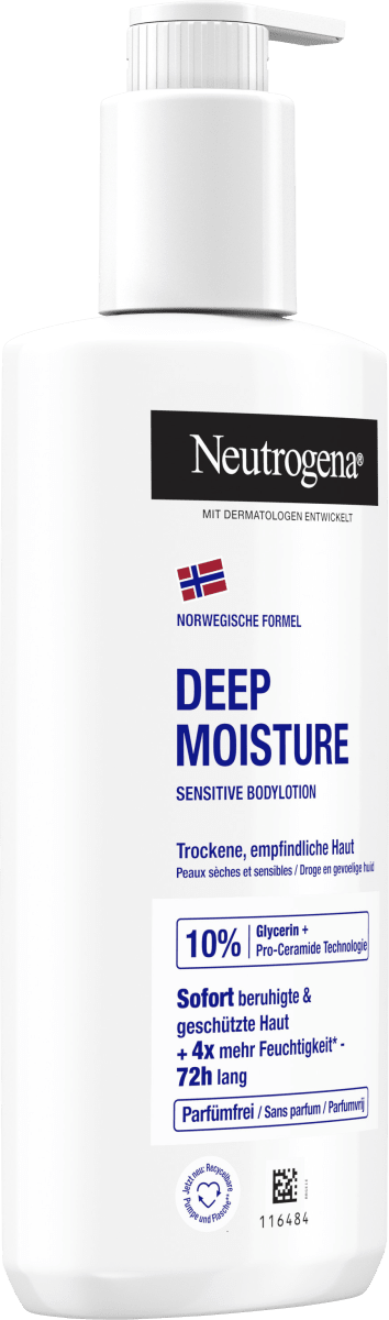 Bodylotion Deep Moisture Sensitive parfümfrei, 250 ml