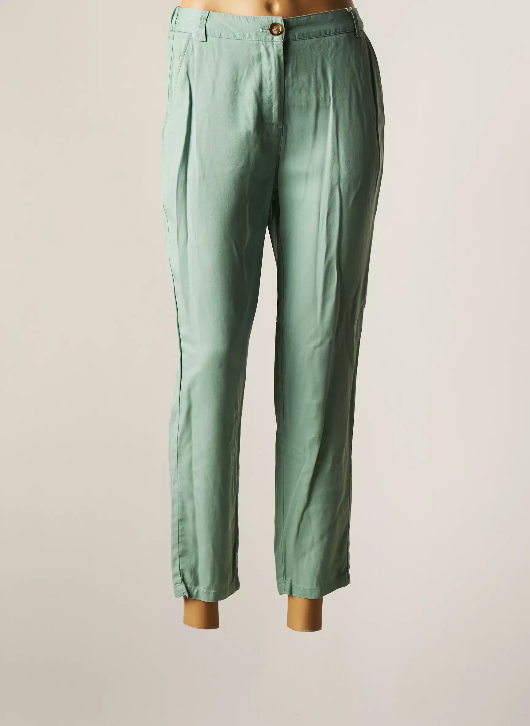 C Est Beau La Vie Pantalons Chino Femme couleur vert