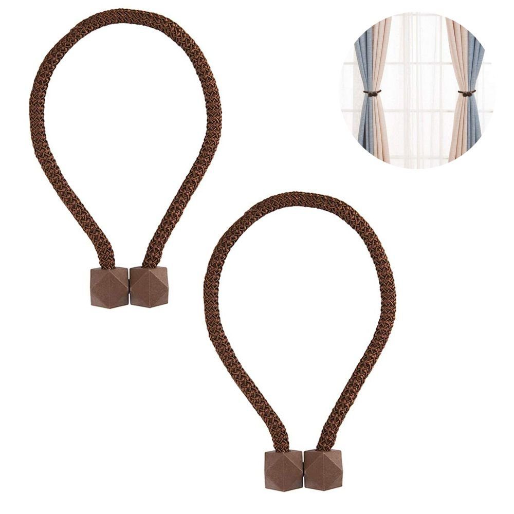 Raffhalter 2 Stück Raffhalter für vorhänge Magnetische, gardinenhalter Schnallen, Bizaical, (2-tlg)