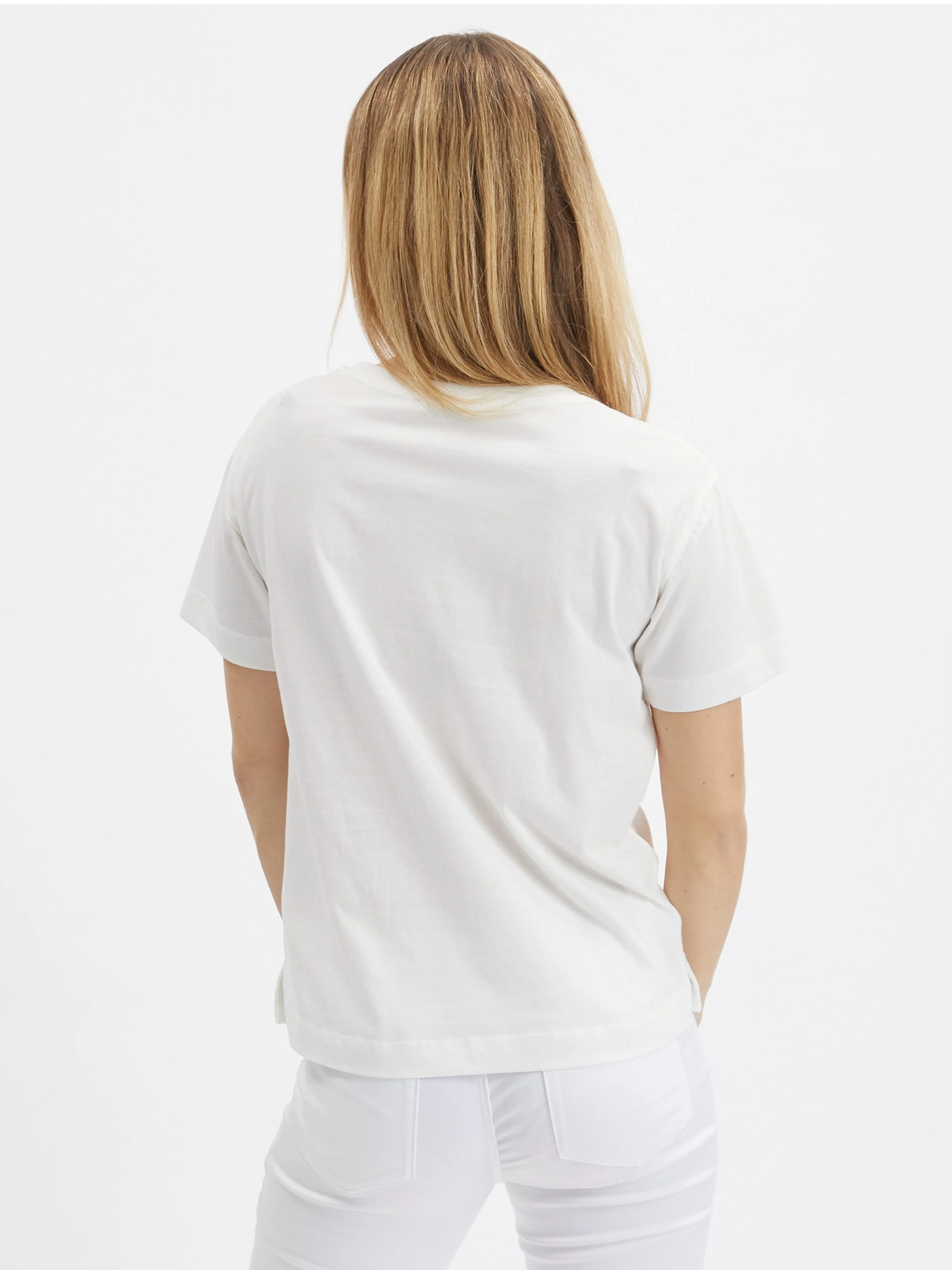 Cremefarbenes Damen-T-Shirt ORSAY