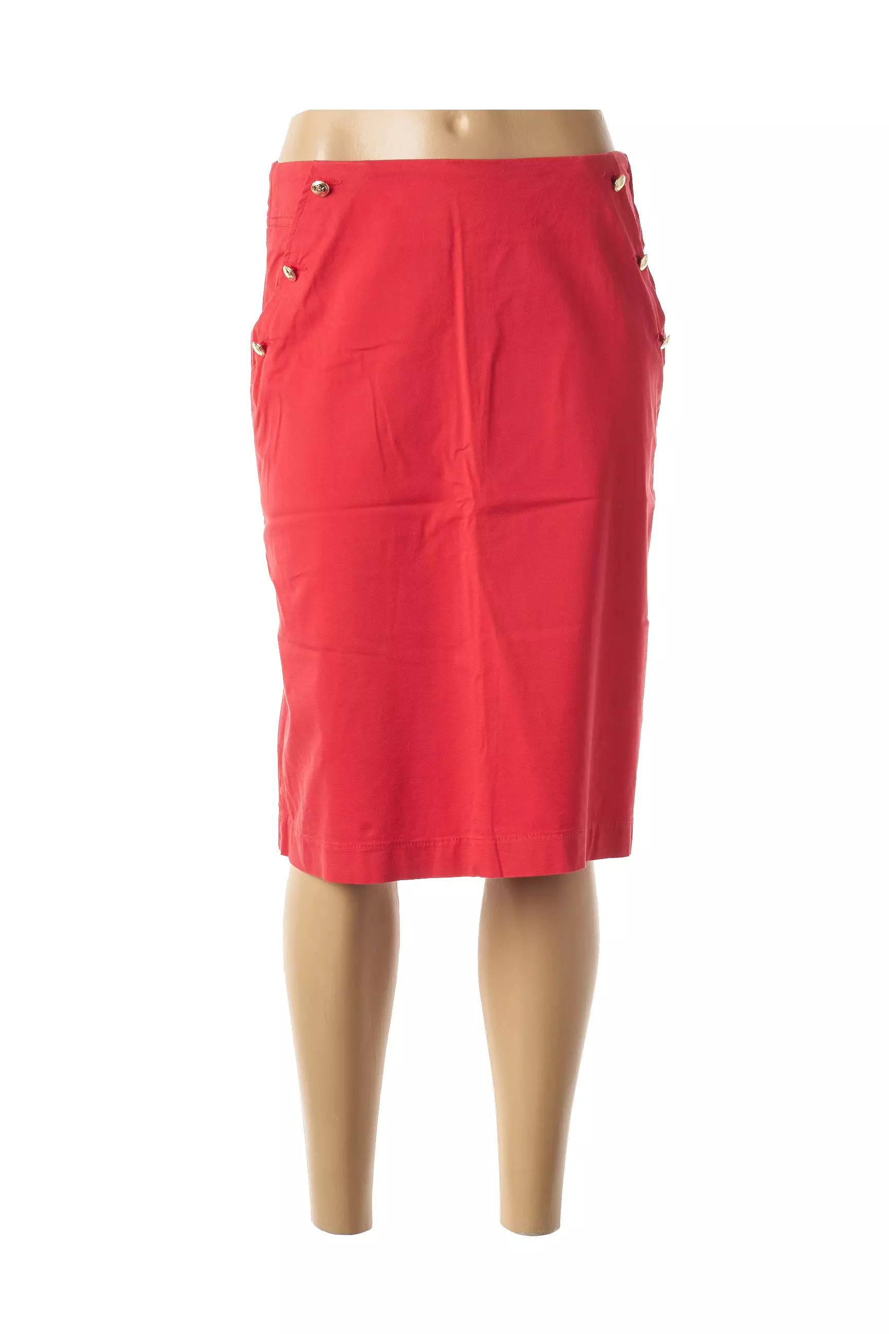 Saint Hilaire Jupes Mi Longues Femme couleur rouge