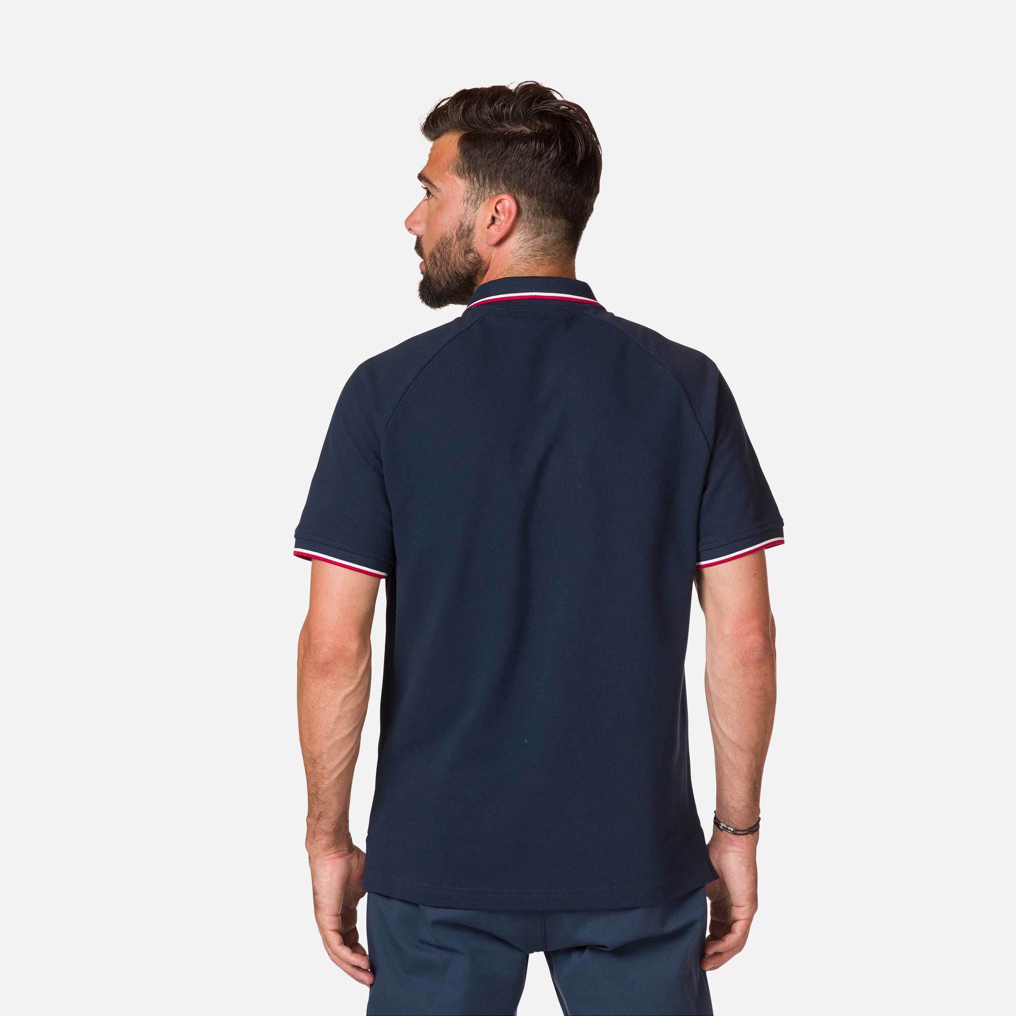 Polo logo à manches raglan homme