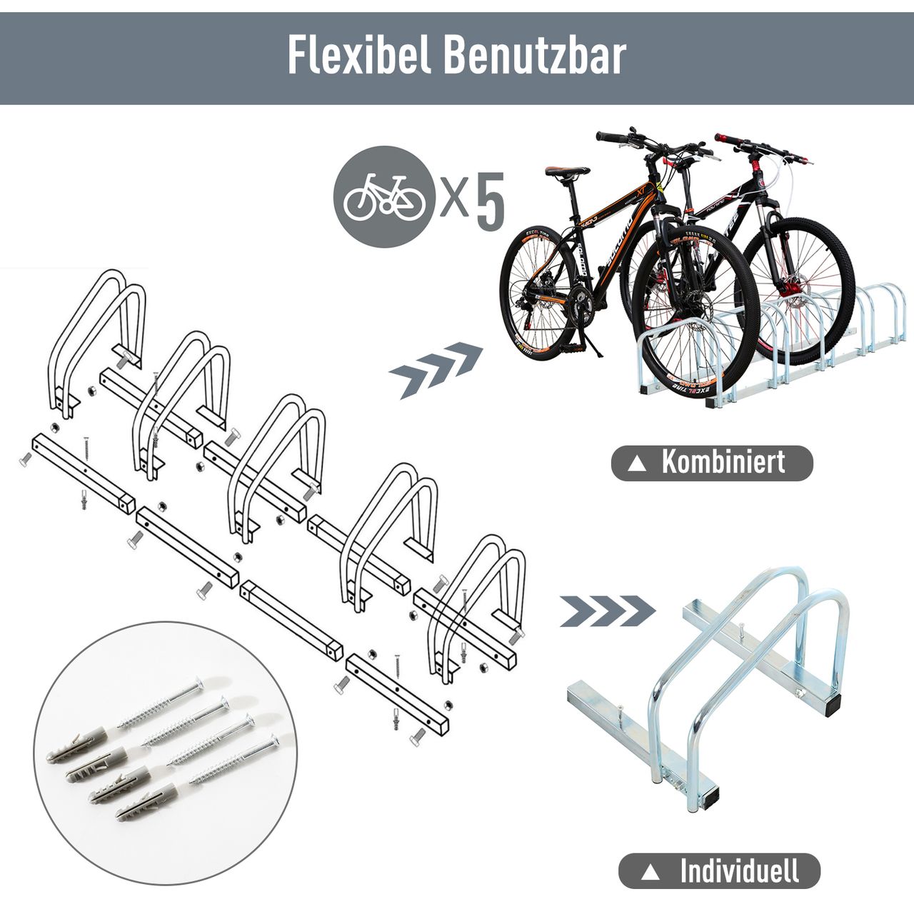 HOMCOM Fahrradständer