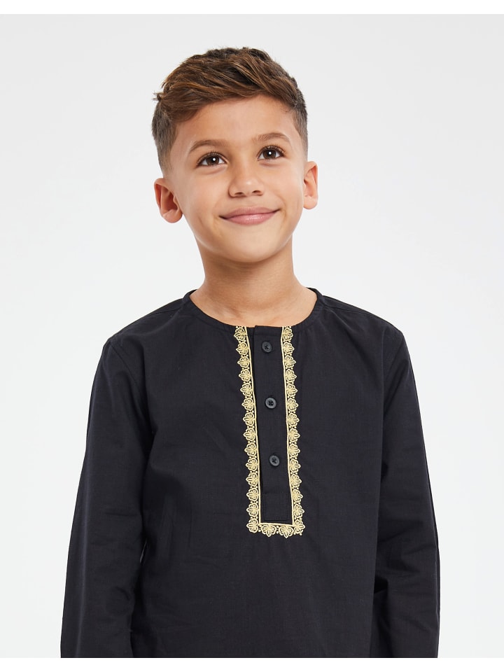 Threadboys Langarmhemd TBB Woven Eid Walsh in Black günstig kaufen