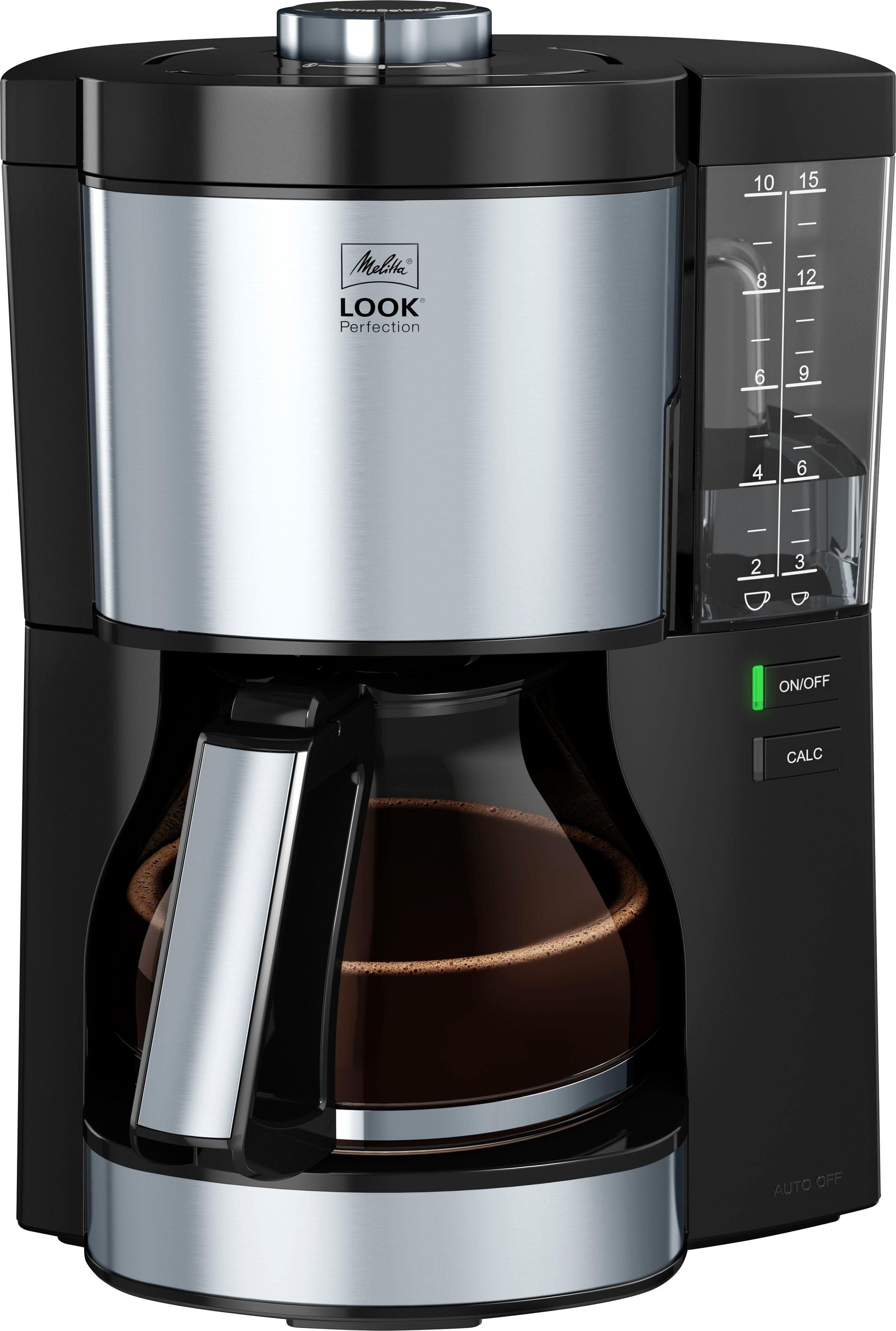 Melitta Filterkaffeemaschine Look® Perfection 1025-06, 1,25l Kaffeekanne, Papierfilter 1x4