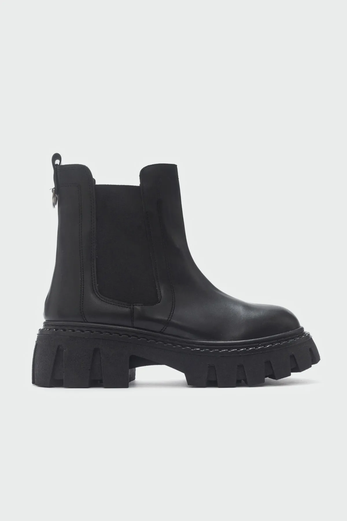 LuviShoes  Chap Schwarze Damenstiefel
