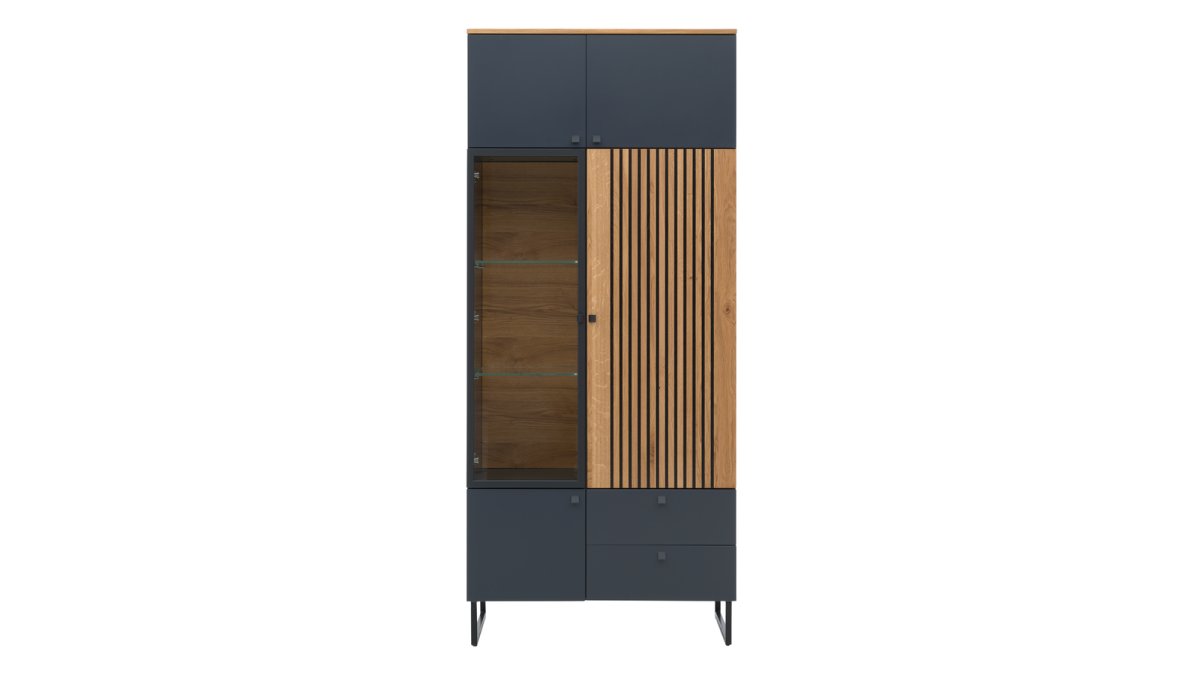 Interliving Vitrine Quarzgrau